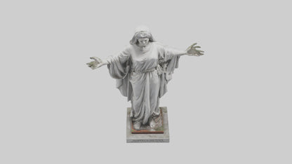 3D model Martyr for Peace statue model VR / AR / low-poly