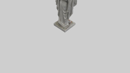 3D model Martyr for Peace statue model VR / AR / low-poly