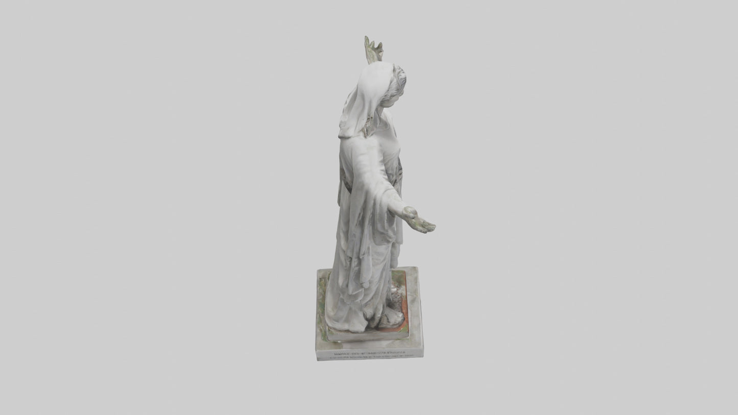 3D model Martyr for Peace statue model VR / AR / low-poly