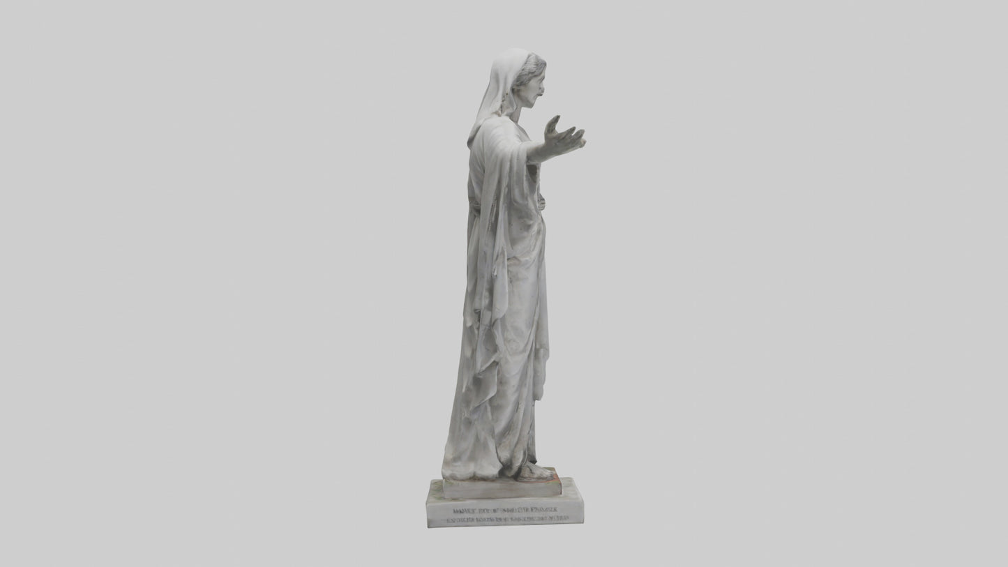 3D model Martyr for Peace statue model VR / AR / low-poly