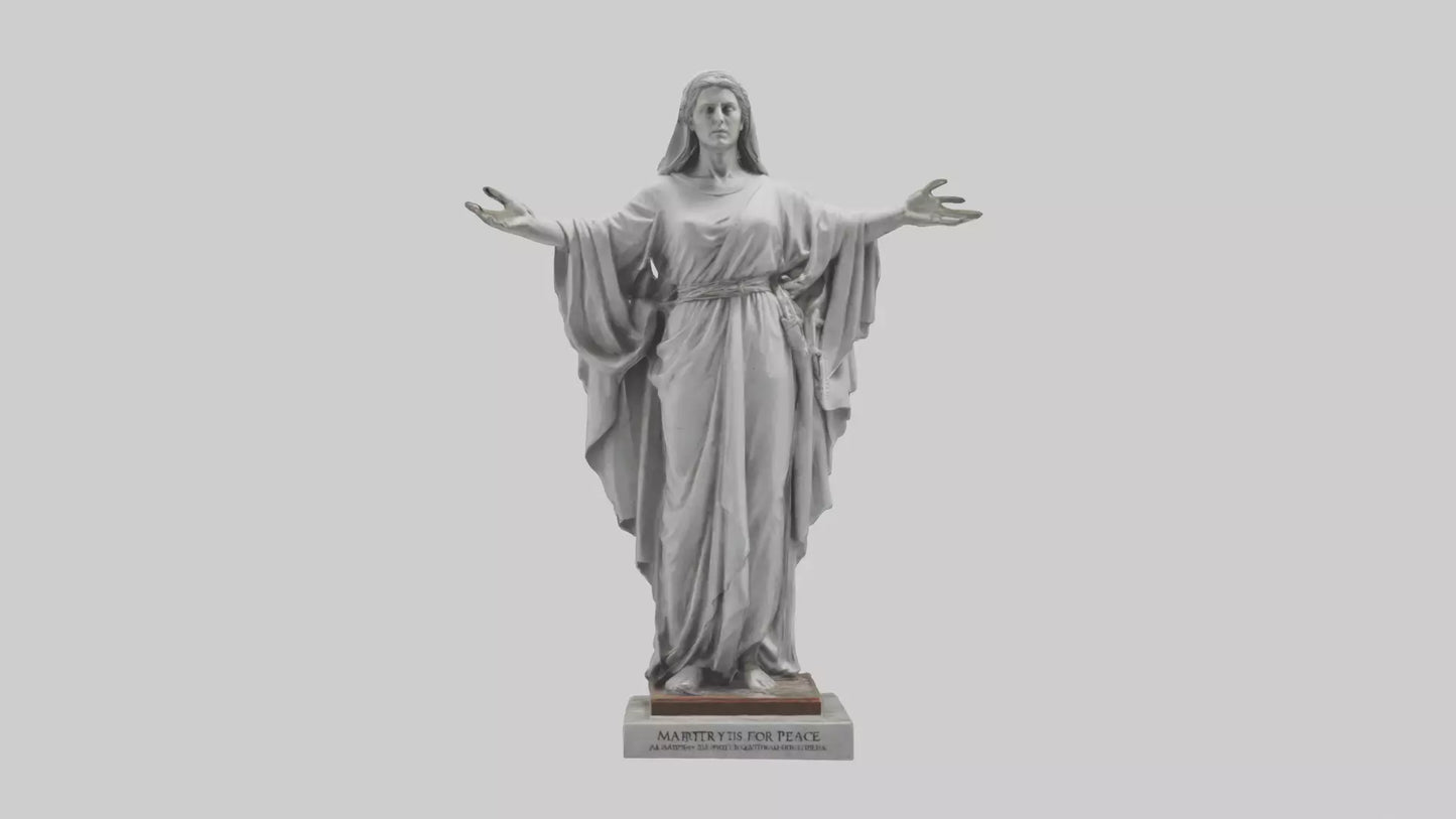 3D model Martyr for Peace statue model VR / AR / low-poly