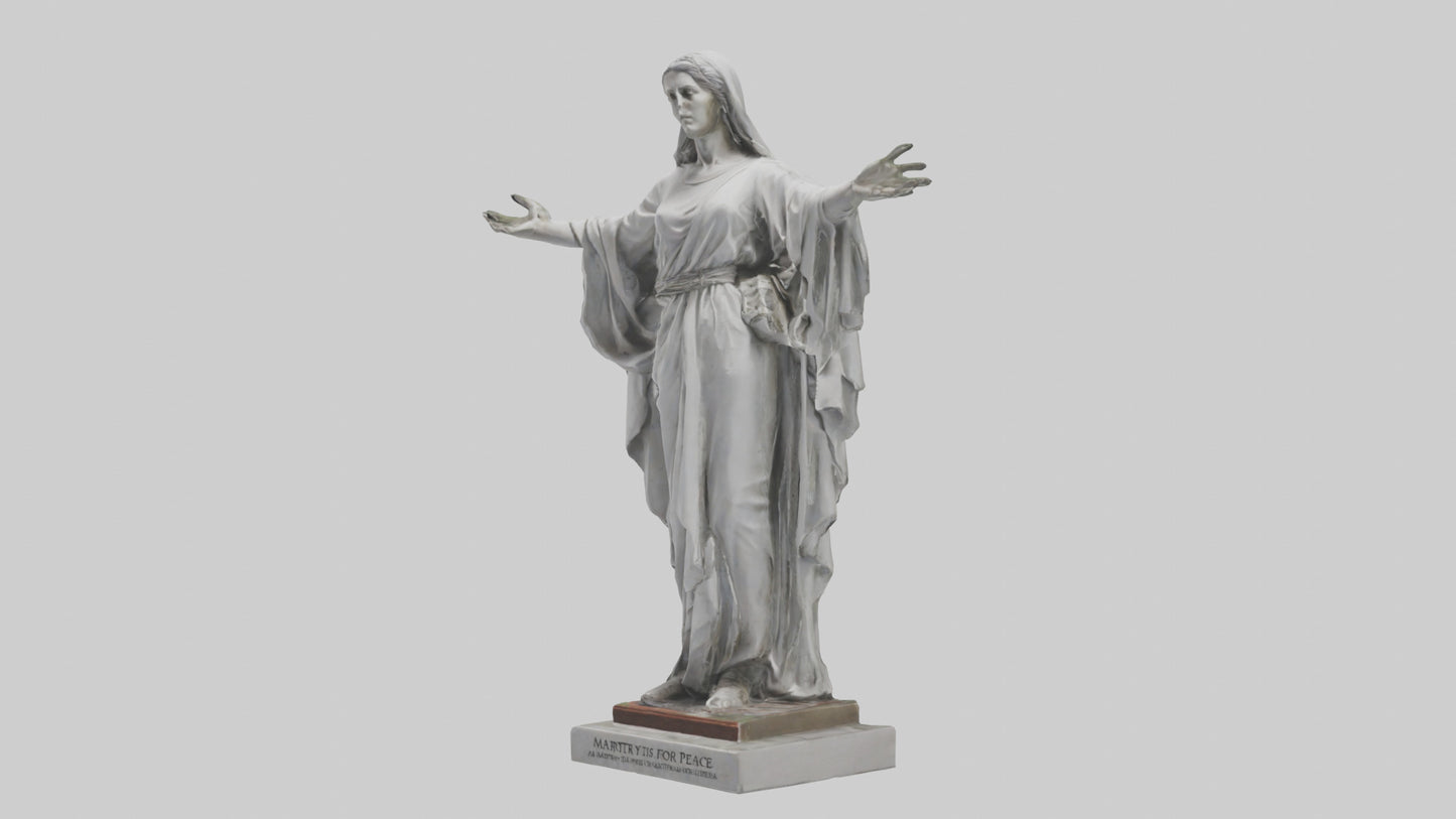 3D model Martyr for Peace statue model VR / AR / low-poly