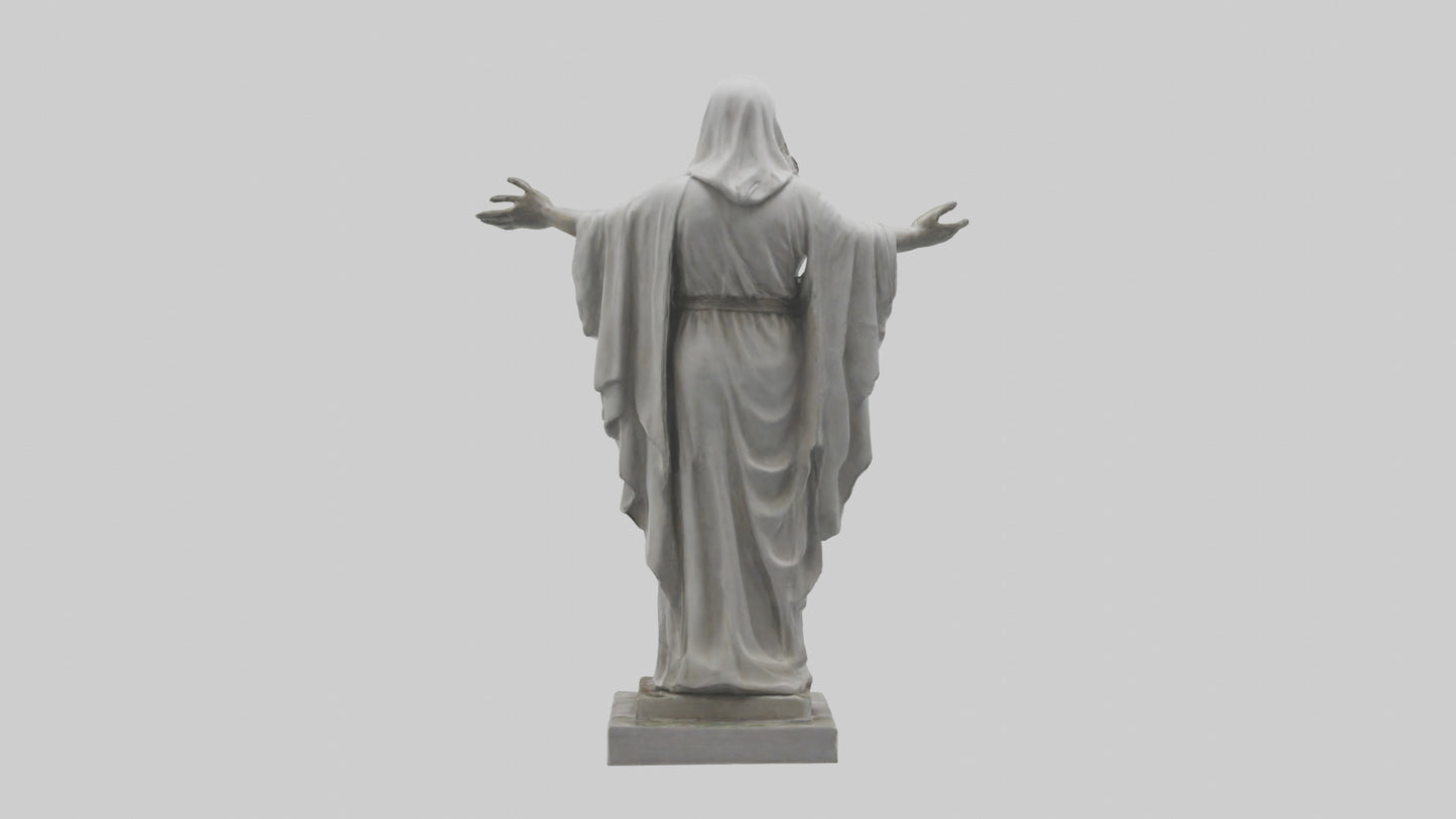 3D model Martyr for Peace statue model VR / AR / low-poly