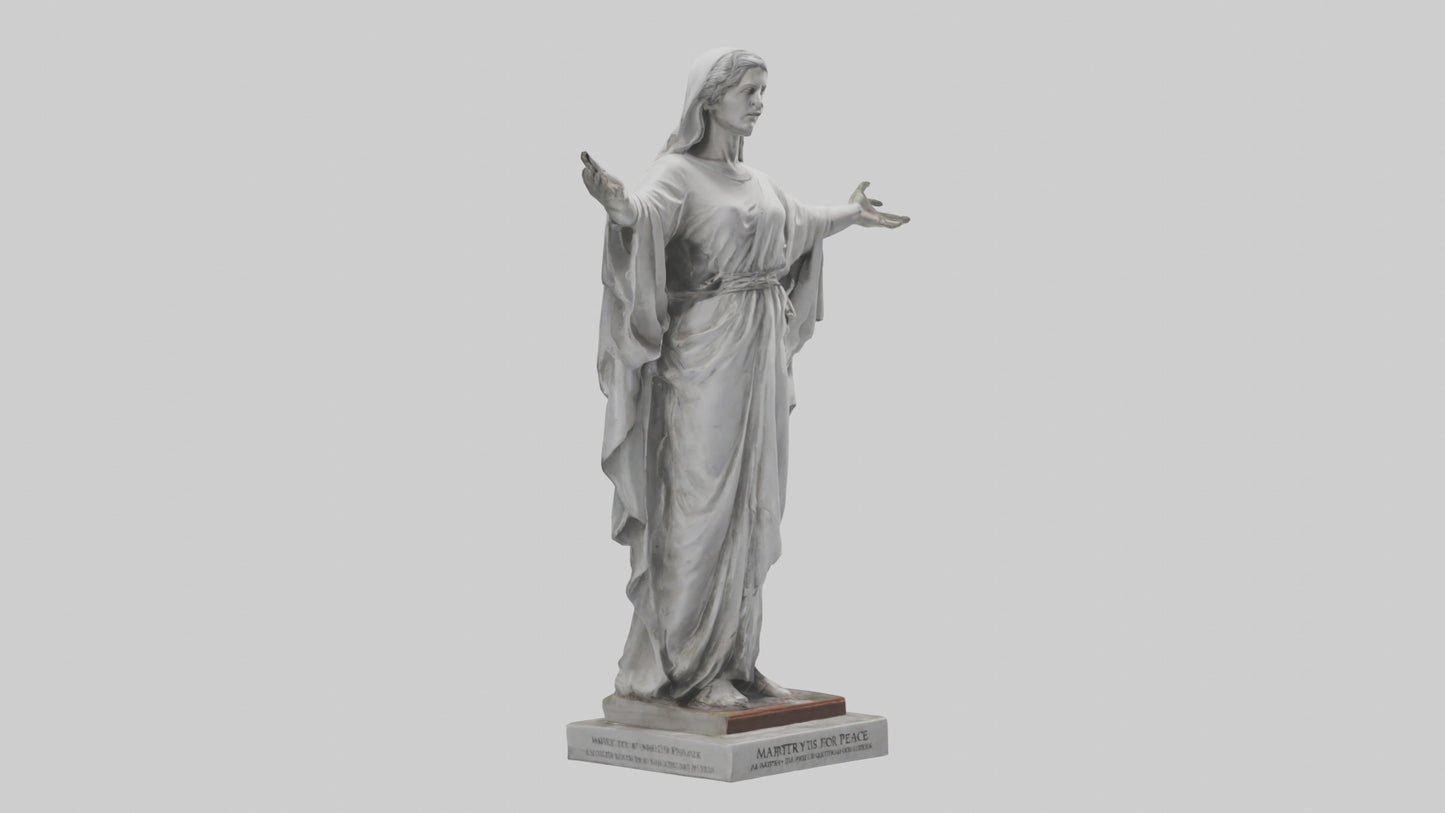 3D model Martyr for Peace statue model VR / AR / low-poly