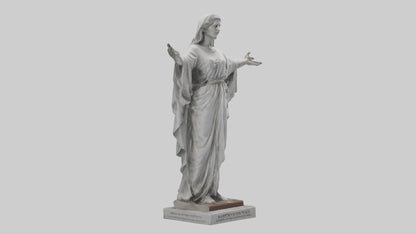 3D model Martyr for Peace statue model VR / AR / low-poly