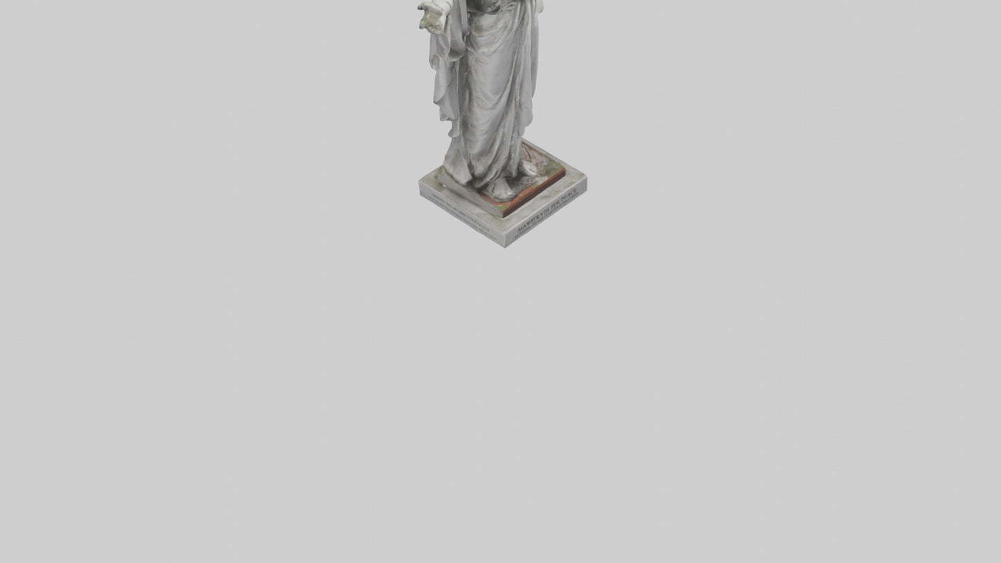 3D model Martyr for Peace statue model VR / AR / low-poly