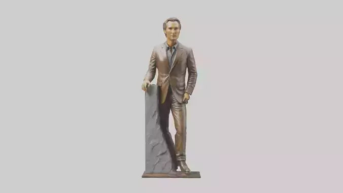 Matthew McConaughey statue model VR / AR / low-poly