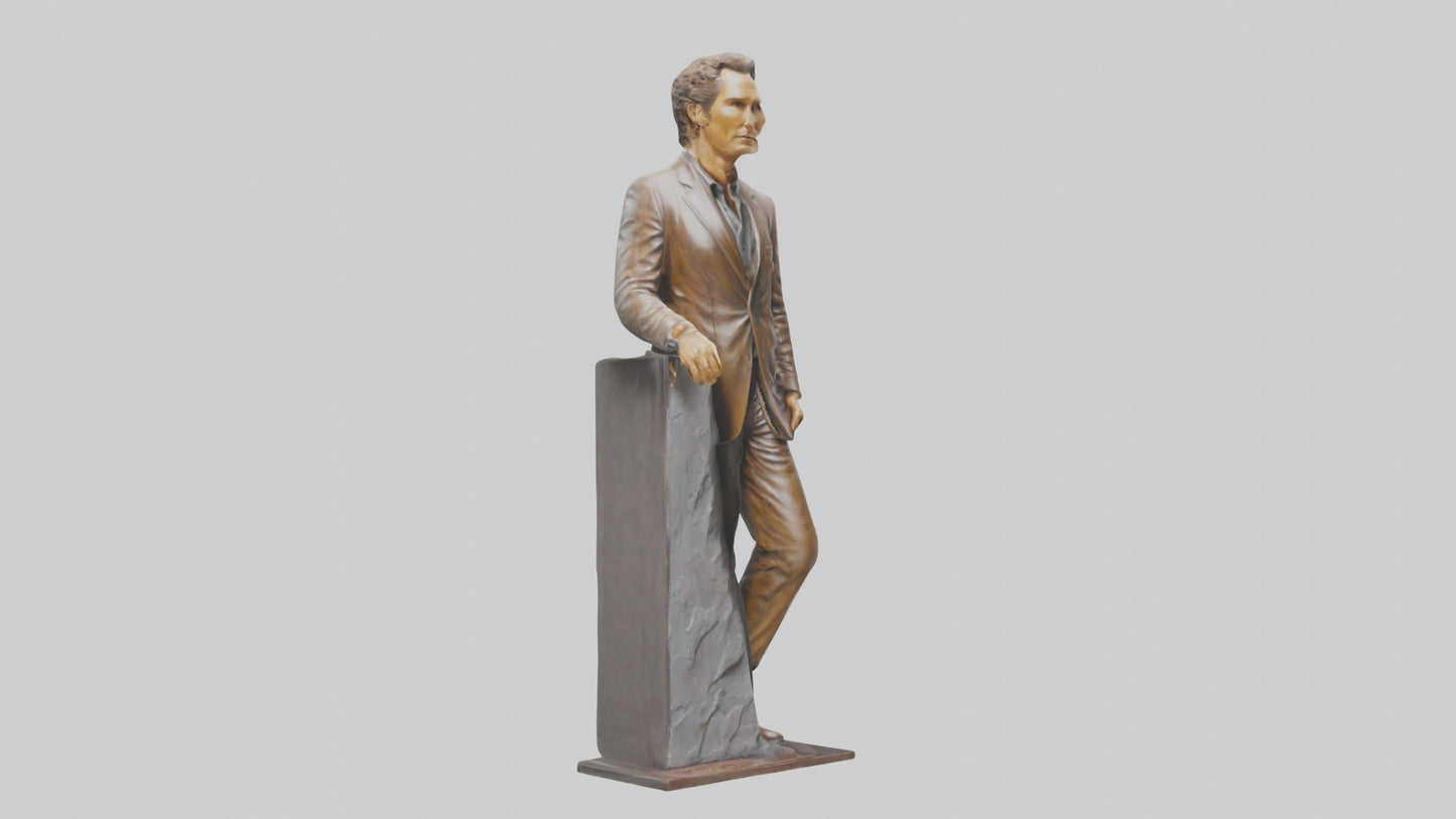 Matthew McConaughey statue model VR / AR / low-poly