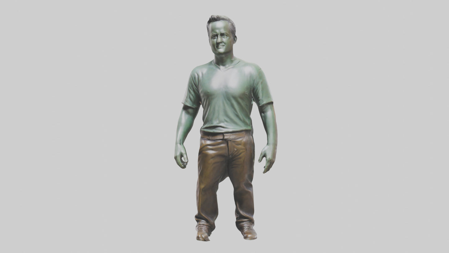 3D model Matthew Perry statue model VR / AR / low-poly