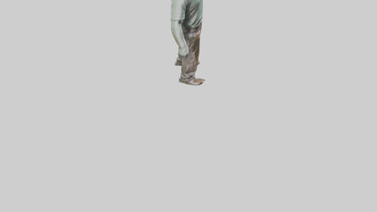 3D model Matthew Perry statue model VR / AR / low-poly