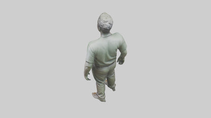 3D model Matthew Perry statue model VR / AR / low-poly