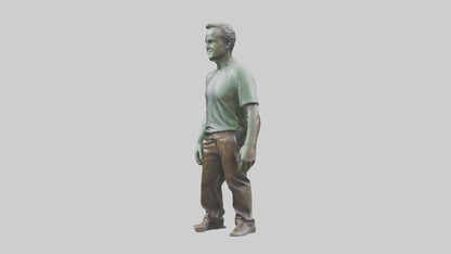 3D model Matthew Perry statue model VR / AR / low-poly