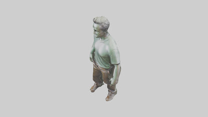 3D model Matthew Perry statue model VR / AR / low-poly