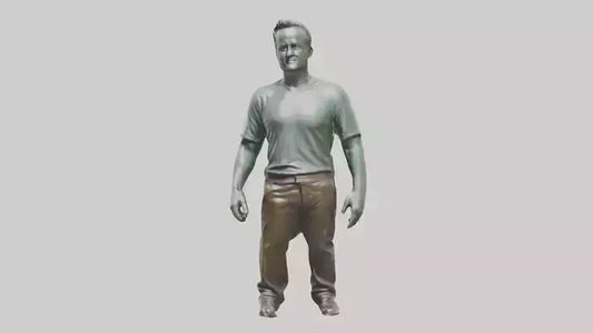 3D model Matthew Perry statue model VR / AR / low-poly