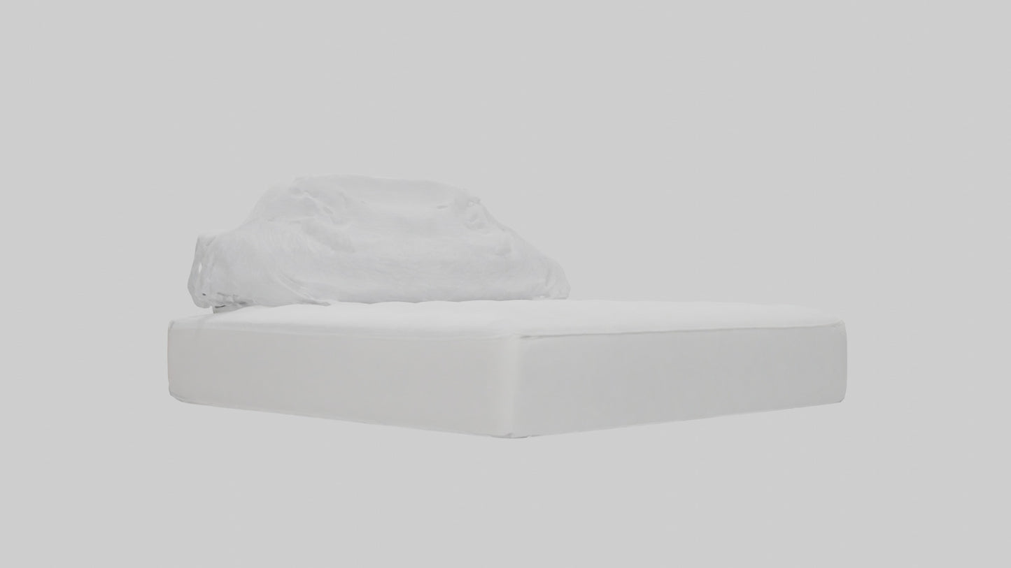3D model Mattress protector model VR / AR / low-poly