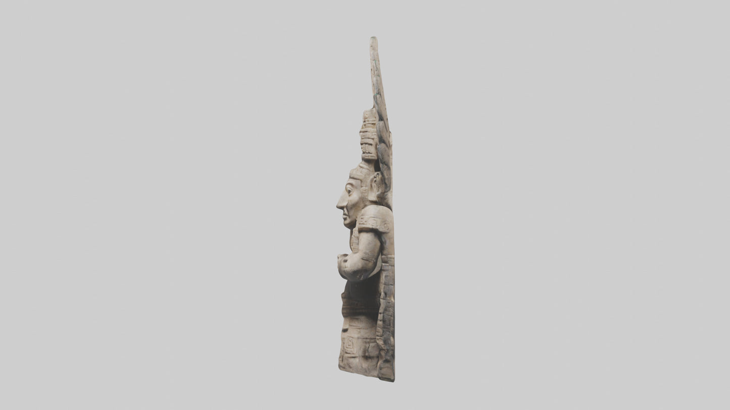 Mayan Priest statue model VR / AR / low-poly