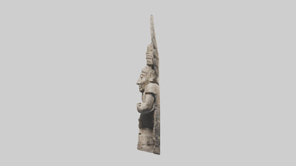 Mayan Priest statue model VR / AR / low-poly