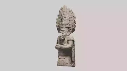 Mayan Priest statue model VR / AR / low-poly