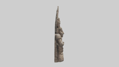 Mayan Priest statue model VR / AR / low-poly