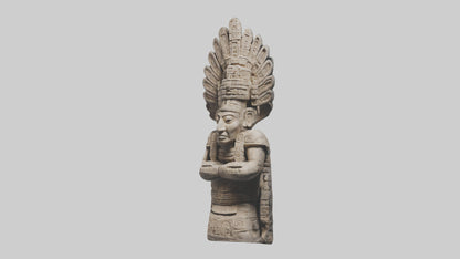 Mayan Priest statue model VR / AR / low-poly