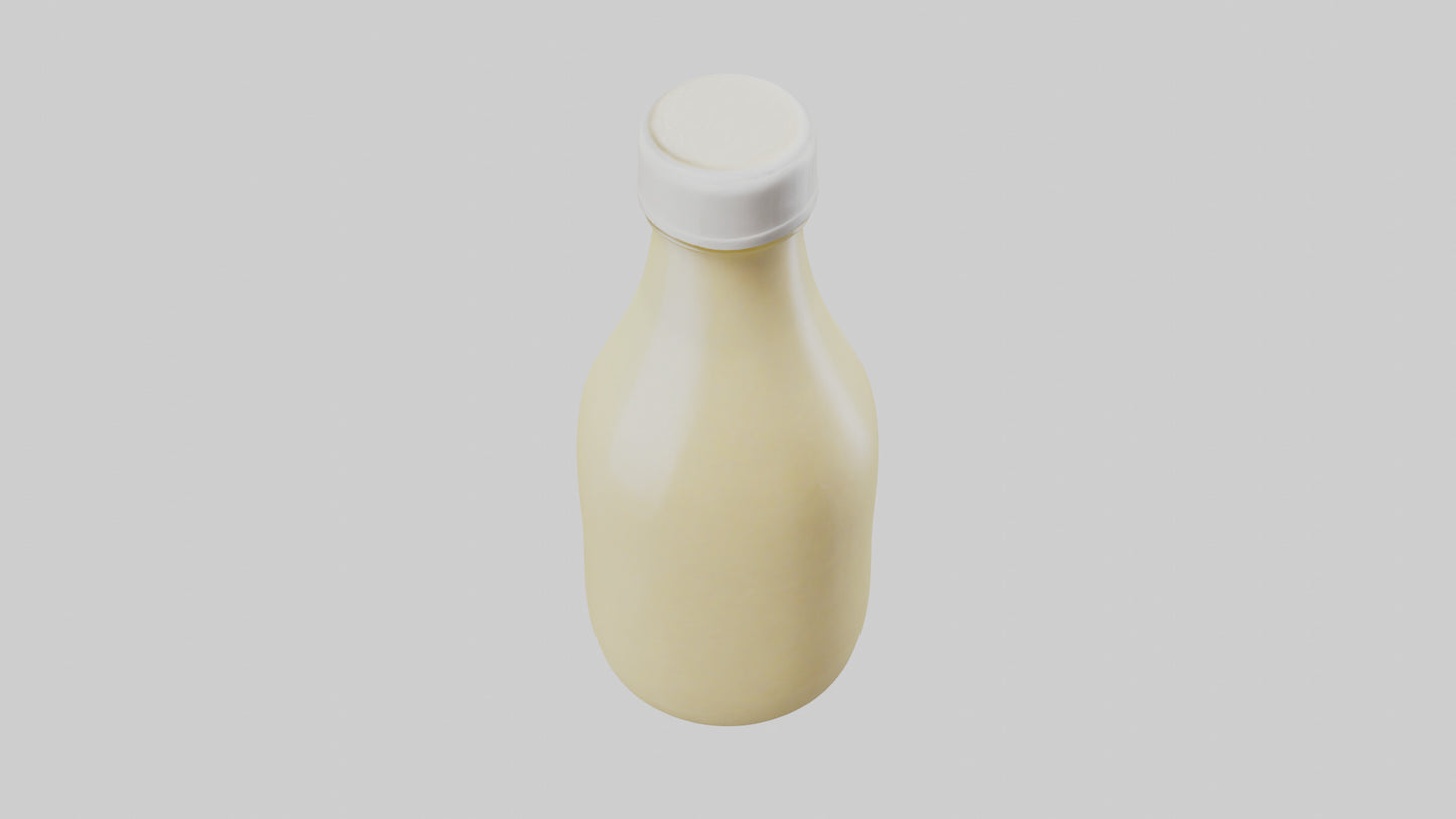 Mayonnaise Bottle model VR / AR / low-poly