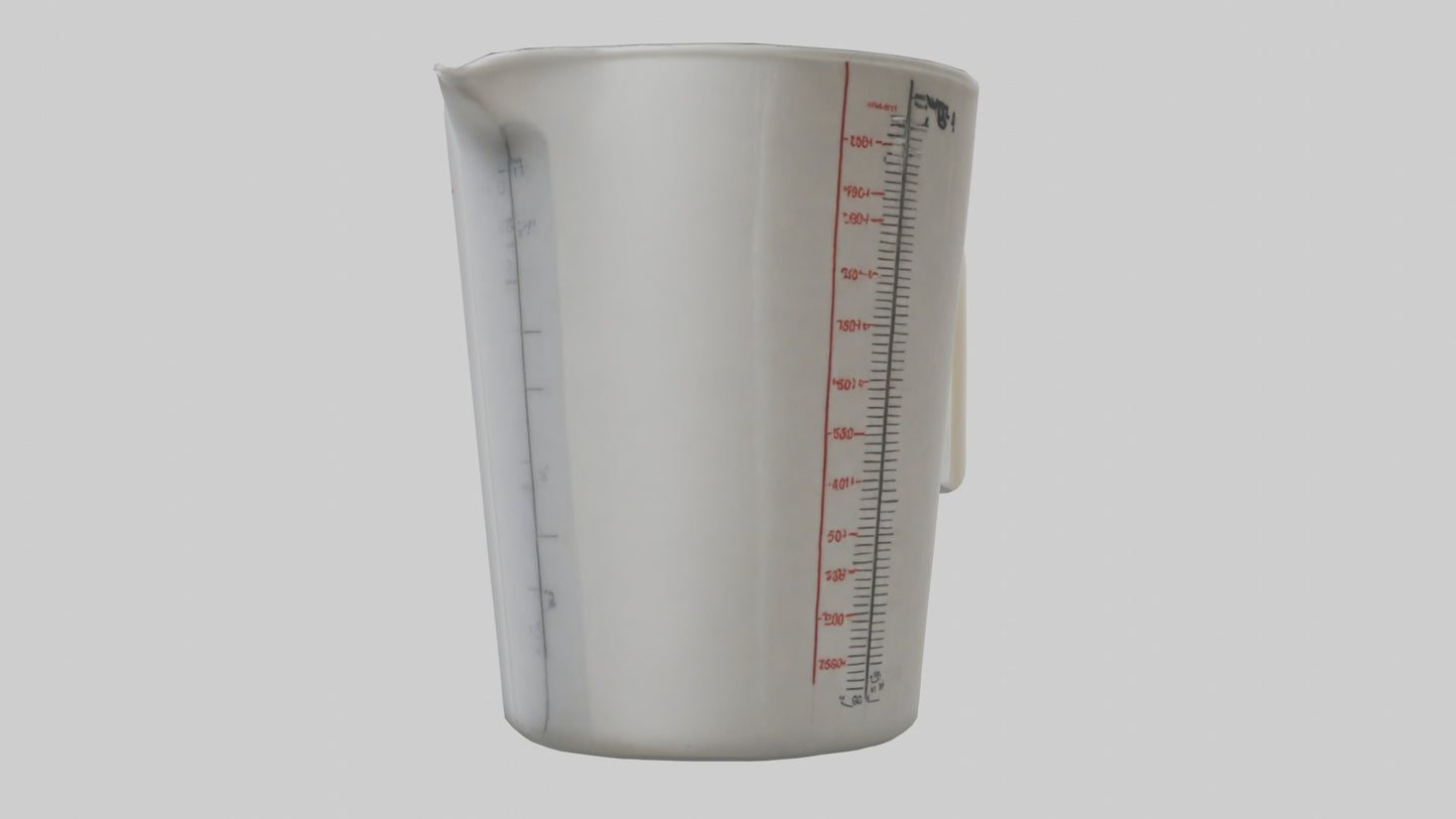 3D model Measuring cup model VR / AR / low-poly