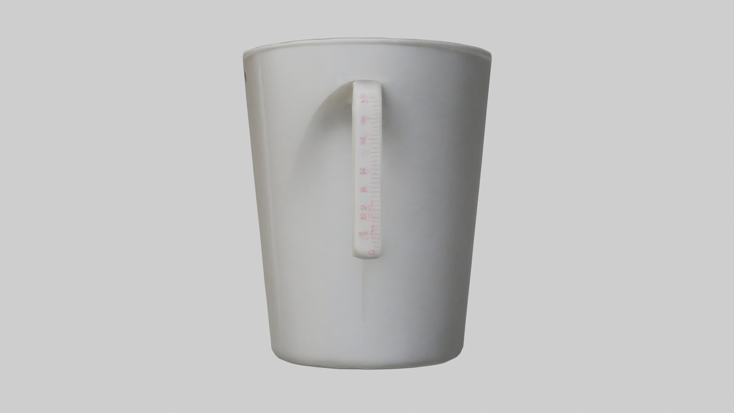 3D model Measuring cup model VR / AR / low-poly