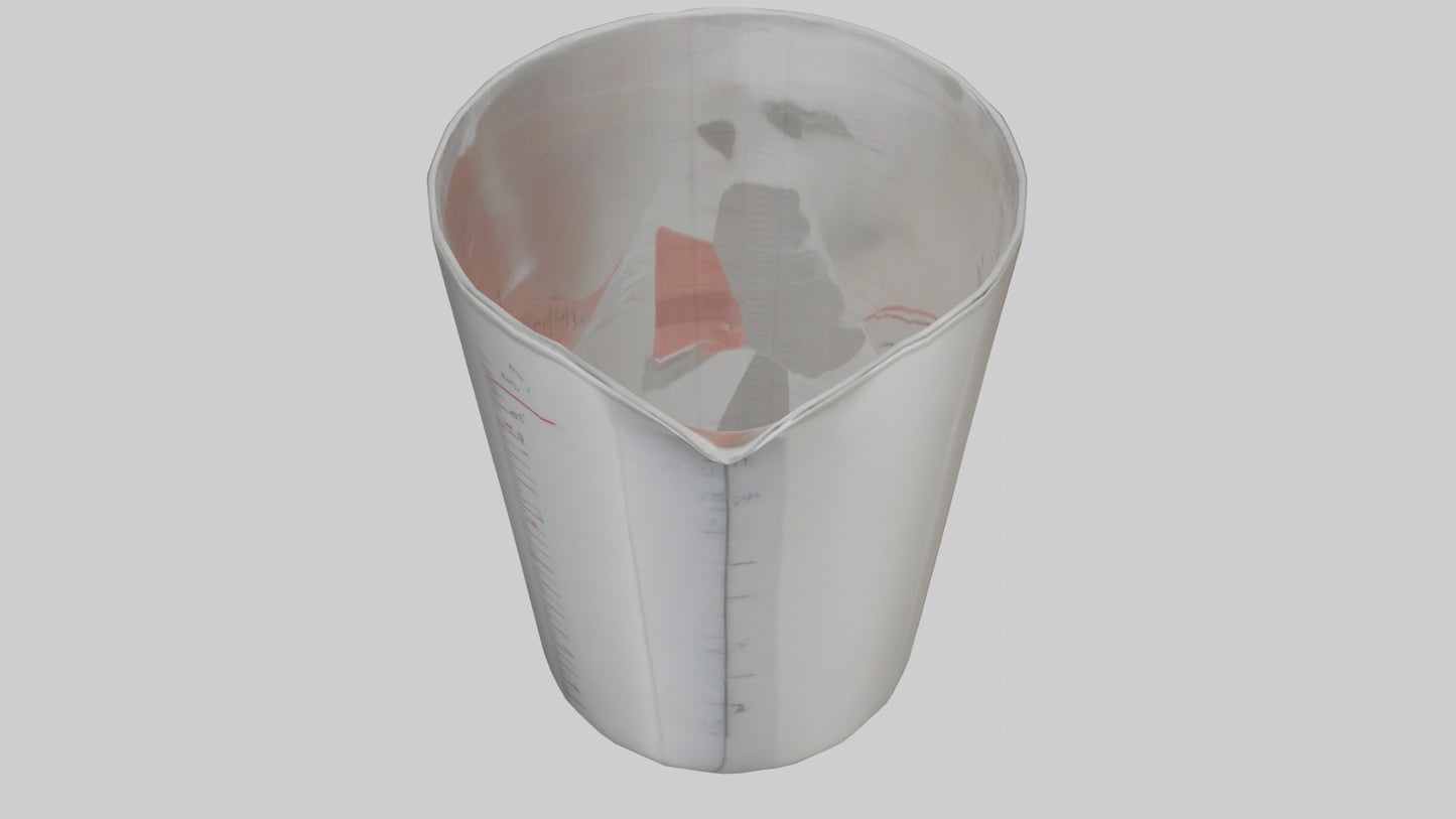 3D model Measuring cup model VR / AR / low-poly