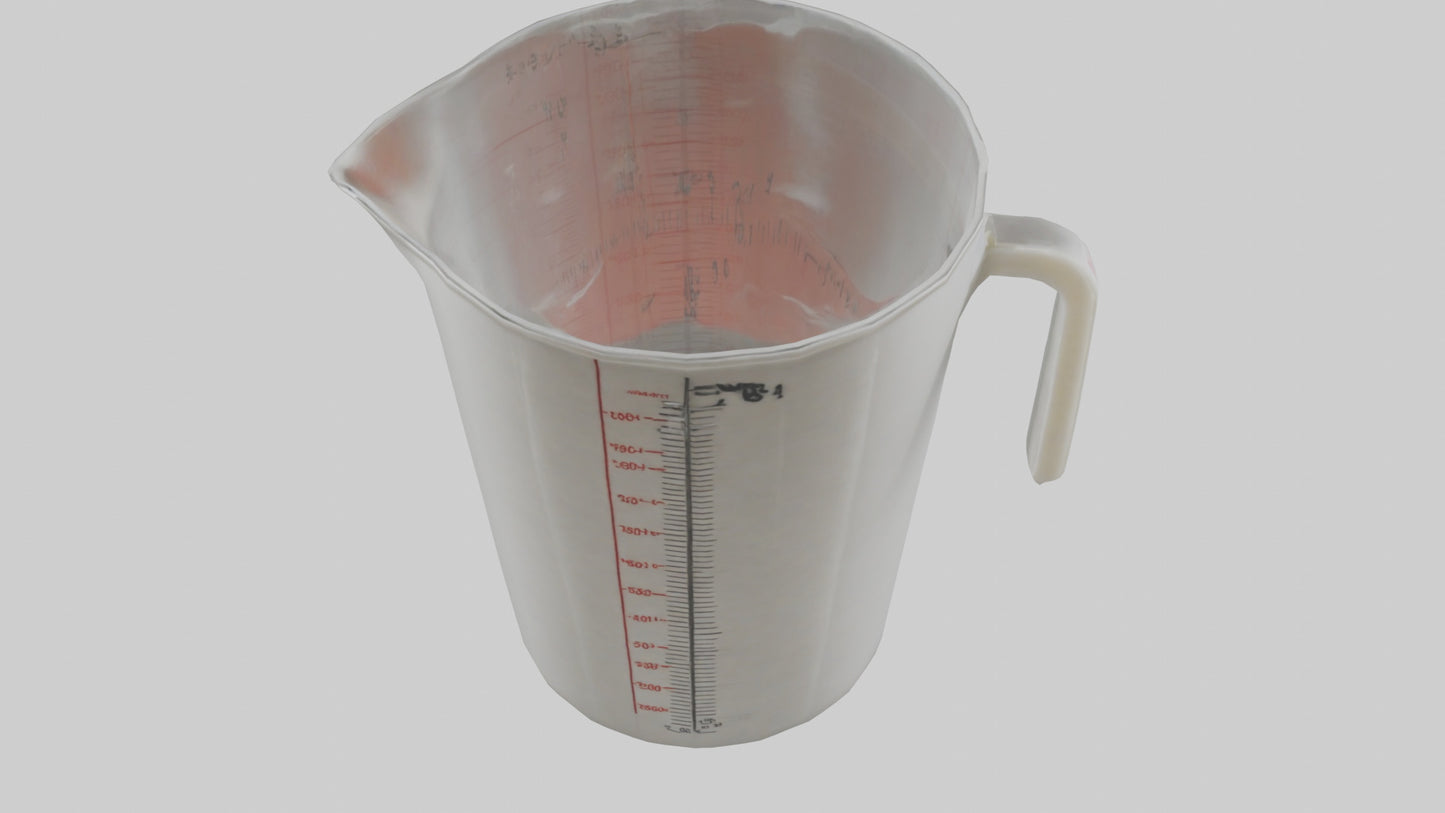 3D model Measuring cup model VR / AR / low-poly