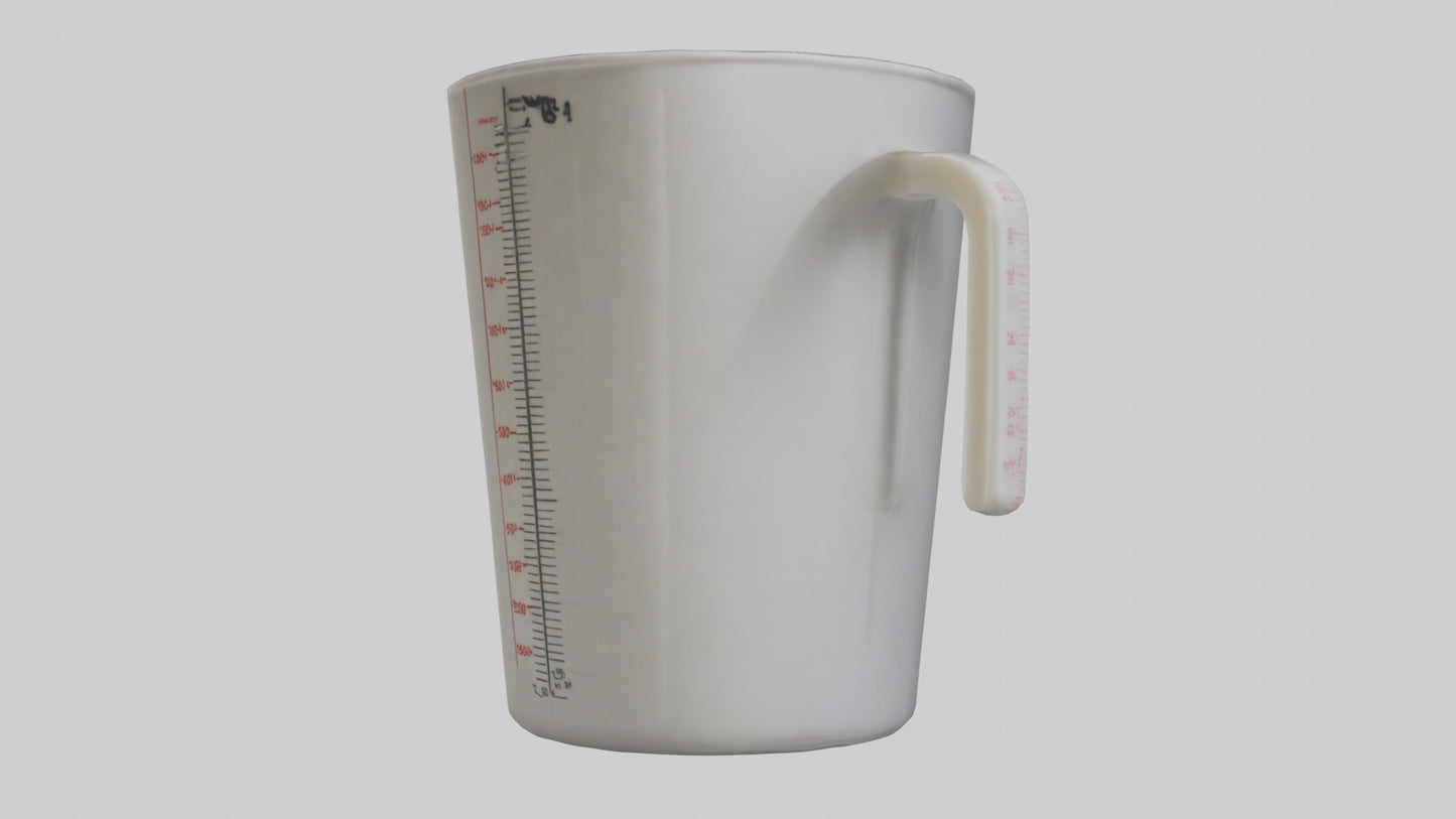 3D model Measuring cup model VR / AR / low-poly