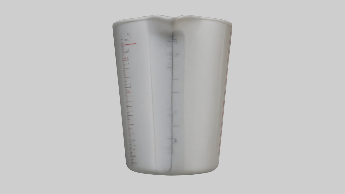 3D model Measuring cup model VR / AR / low-poly