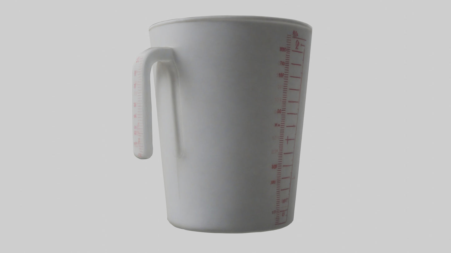 3D model Measuring cup model VR / AR / low-poly