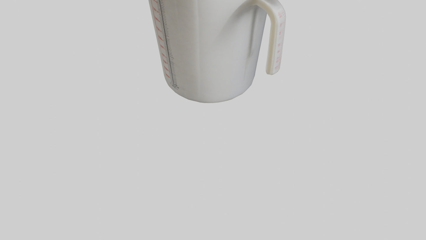 3D model Measuring cup model VR / AR / low-poly