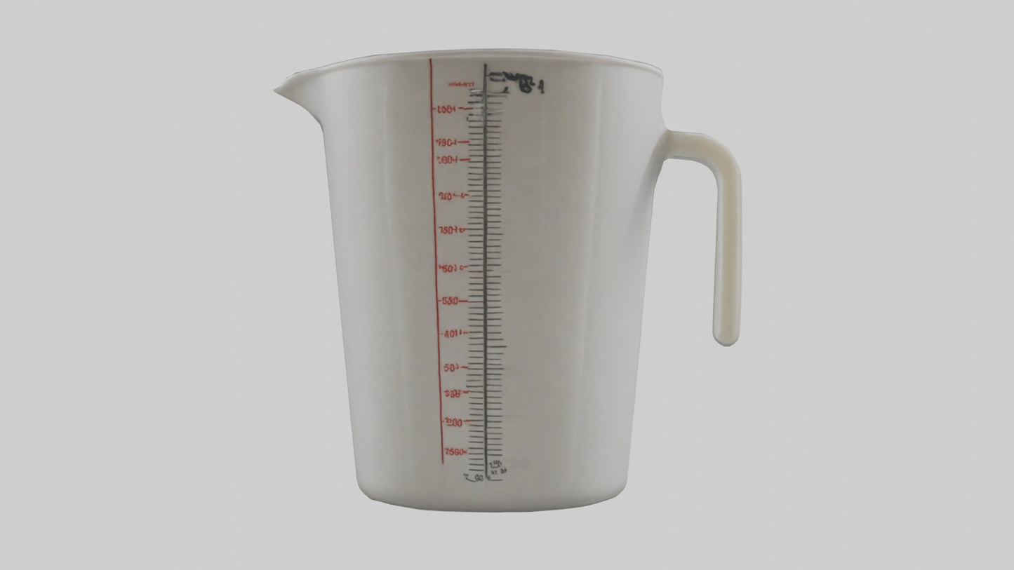3D model Measuring cup model VR / AR / low-poly