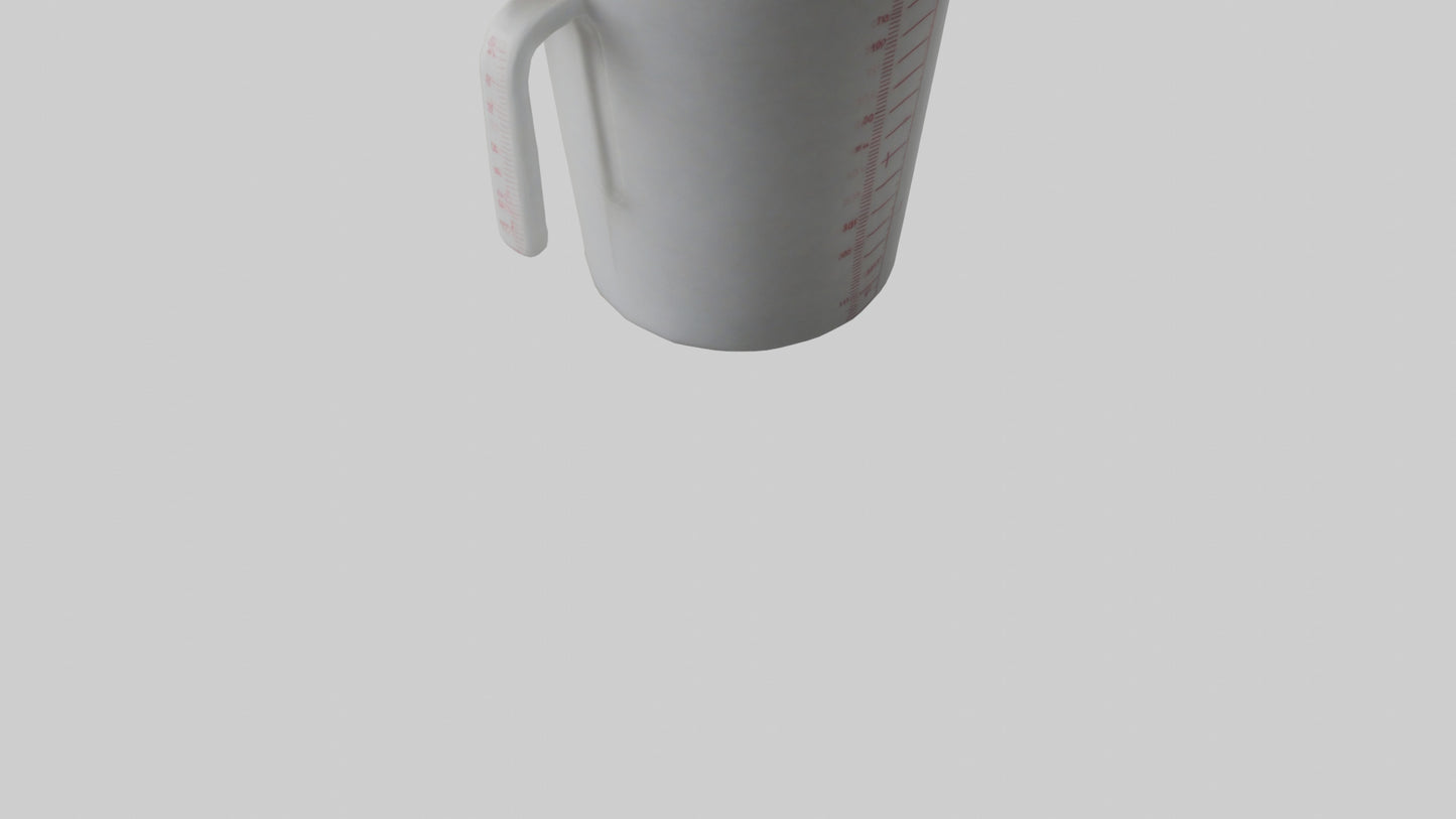3D model Measuring cup model VR / AR / low-poly