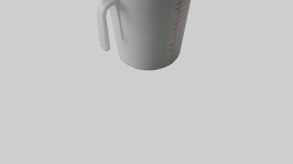 3D model Measuring cup model VR / AR / low-poly