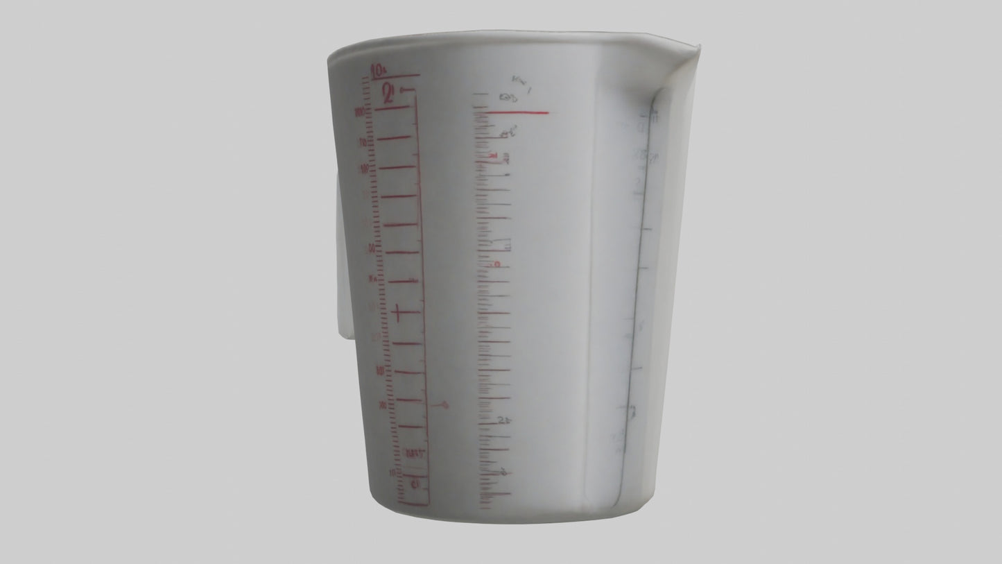 3D model Measuring cup model VR / AR / low-poly