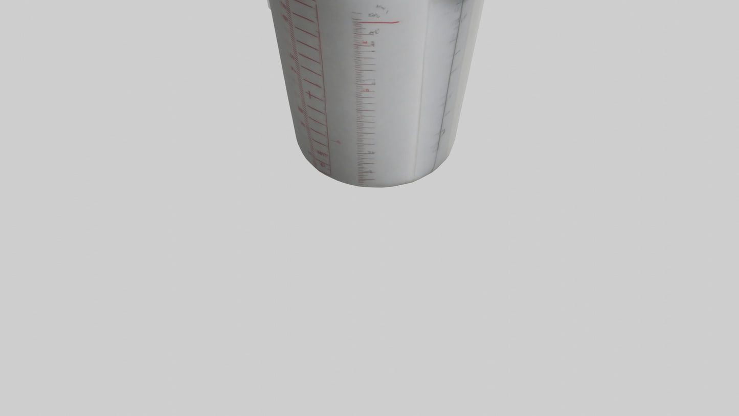3D model Measuring cup model VR / AR / low-poly