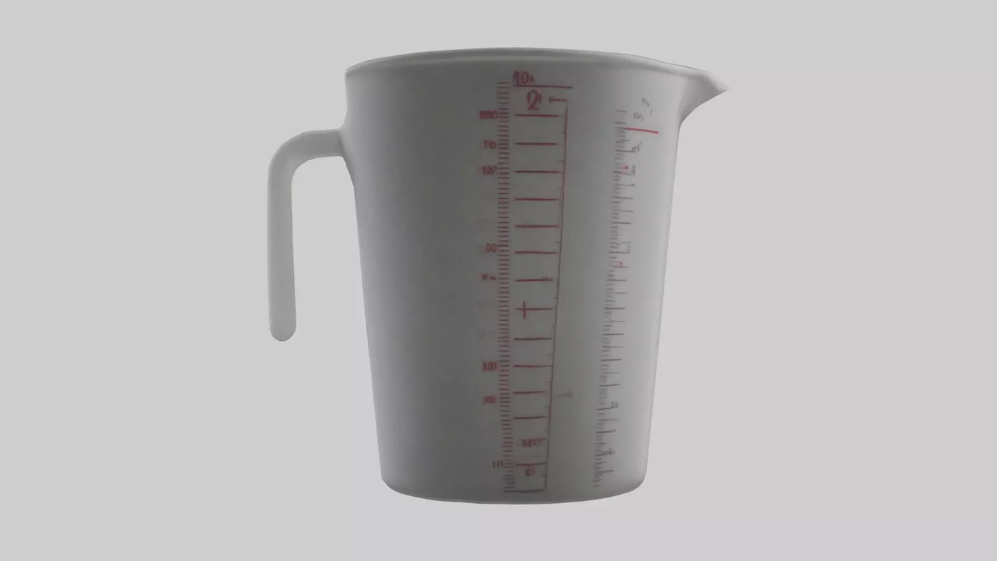 3D model Measuring cup model VR / AR / low-poly