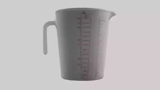 3D model Measuring cup model VR / AR / low-poly