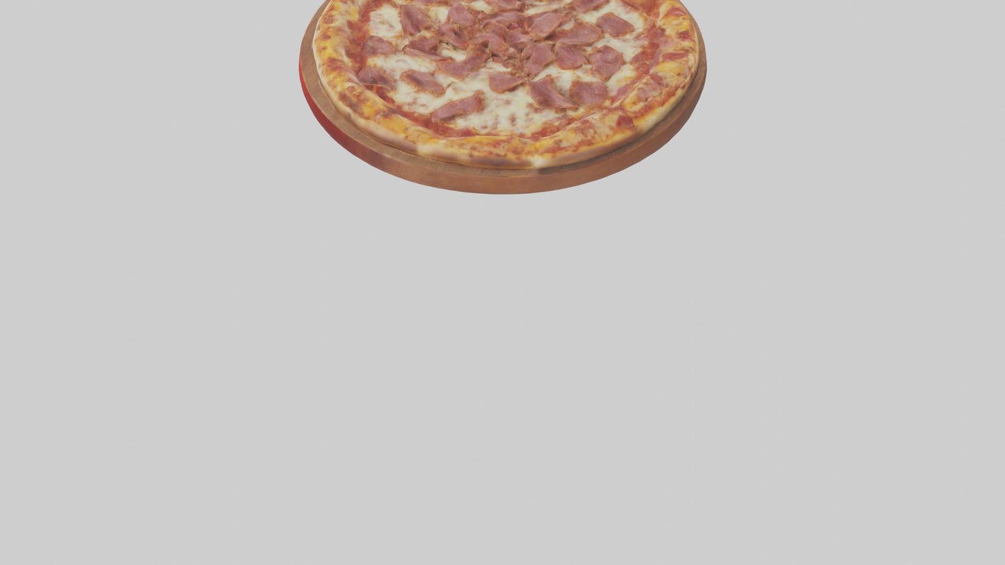 3D model Meat lovers pizza model VR / AR / low-poly