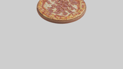 3D model Meat lovers pizza model VR / AR / low-poly