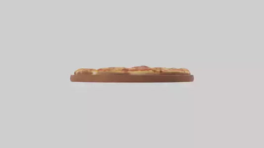 3D model Meat lovers pizza model VR / AR / low-poly