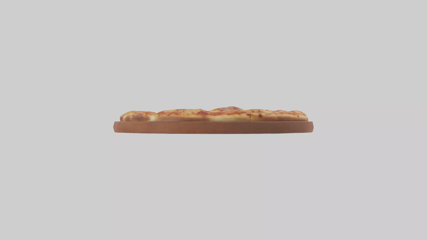 3D model Meat lovers pizza model VR / AR / low-poly