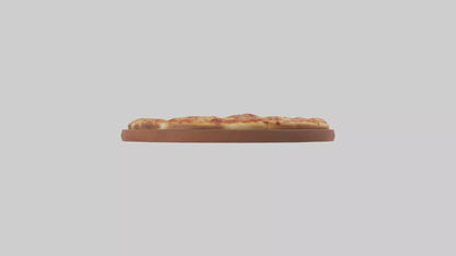 3D model Meat lovers pizza model VR / AR / low-poly