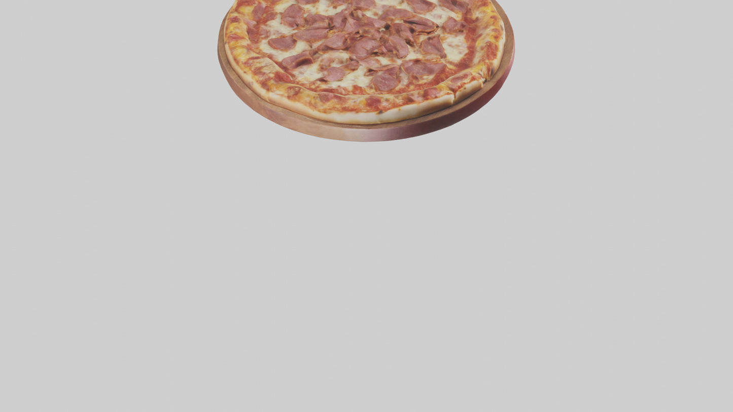 3D model Meat lovers pizza model VR / AR / low-poly