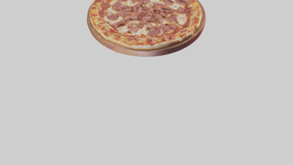 3D model Meat lovers pizza model VR / AR / low-poly