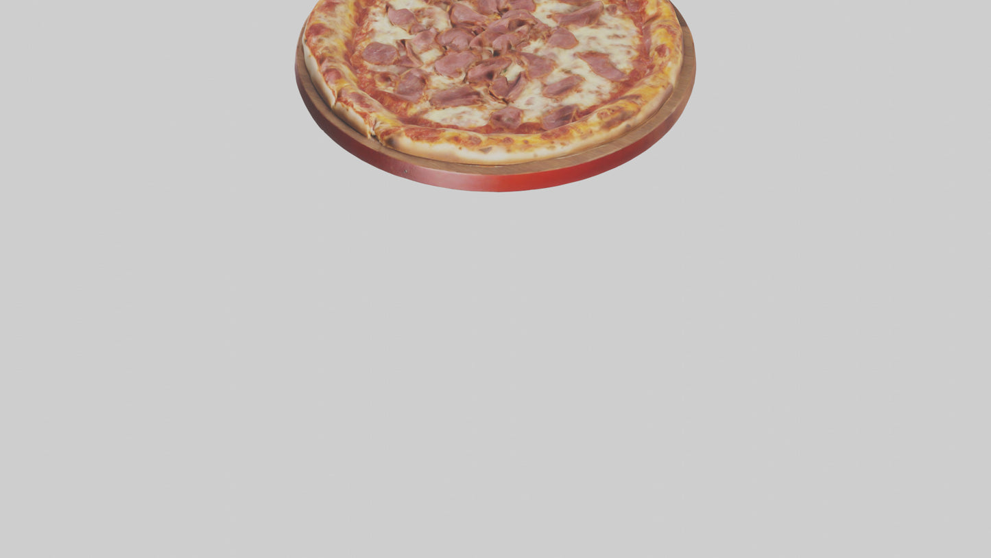 3D model Meat lovers pizza model VR / AR / low-poly