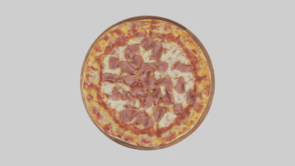 3D model Meat lovers pizza model VR / AR / low-poly