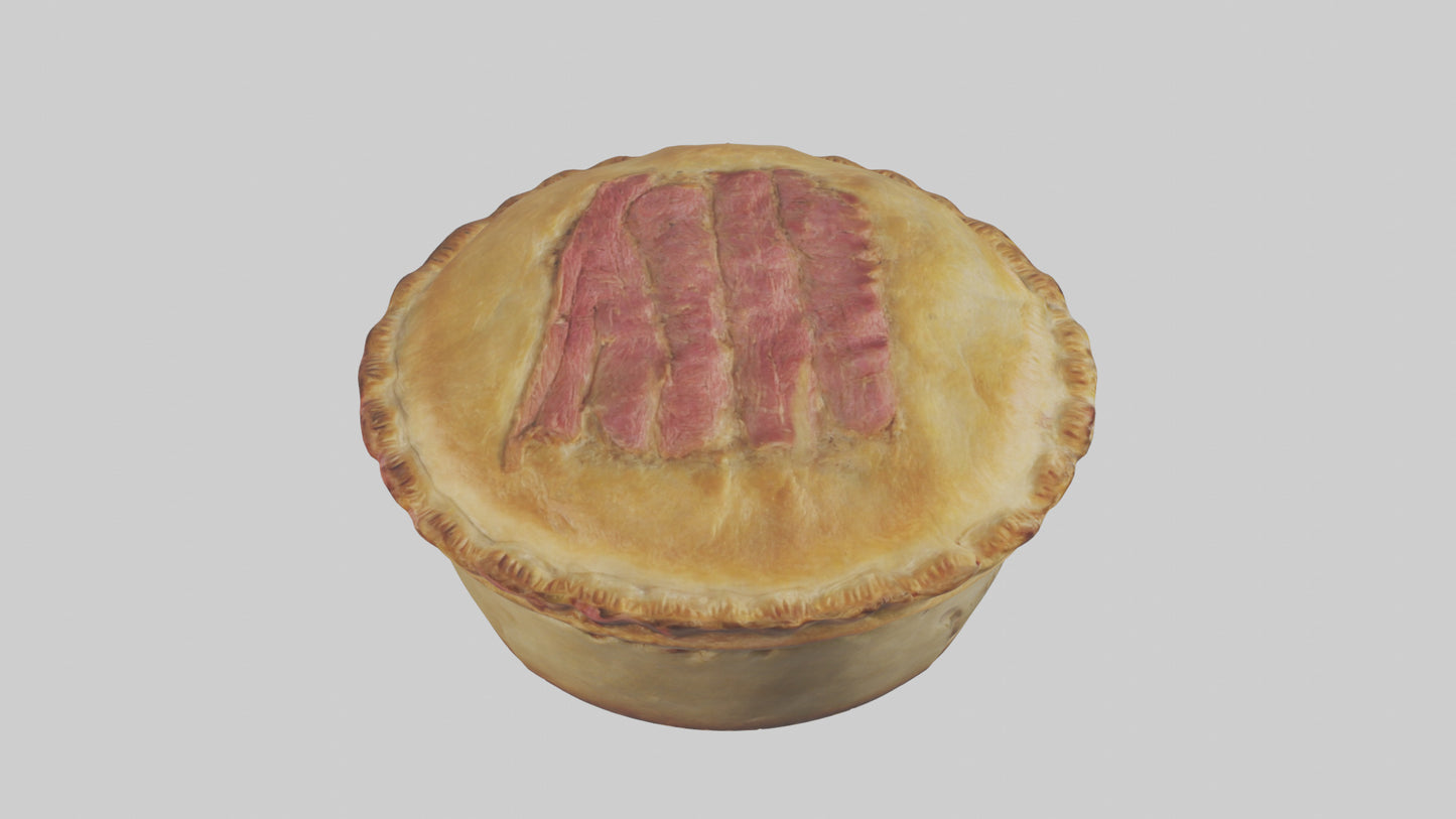 3D model Meat pie model VR / AR / low-poly